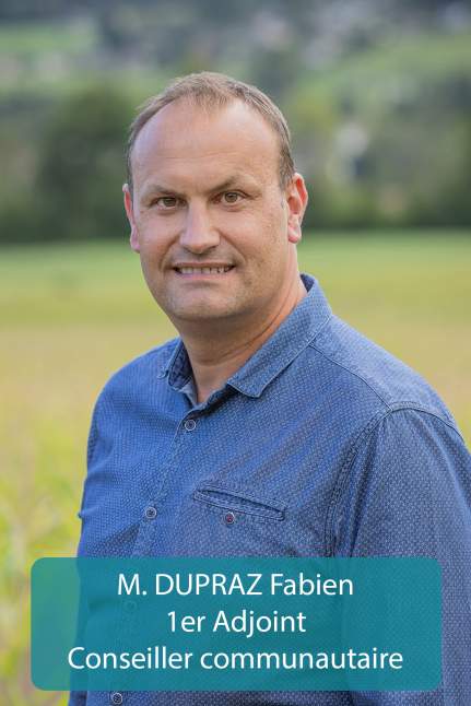 M.DUPRAZ Fabien 1er adjoint