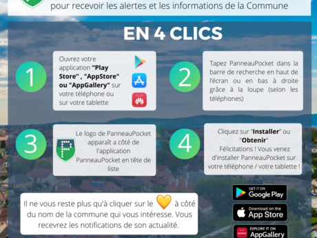 La commune de Novalaise met à votre disposition un nouveau service de communication directe : Panneau Pocket